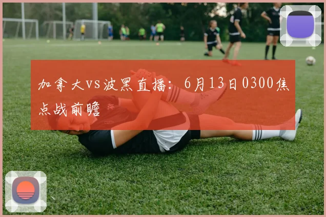 加拿大vs波黑直播：6月13日0300焦点战前瞻